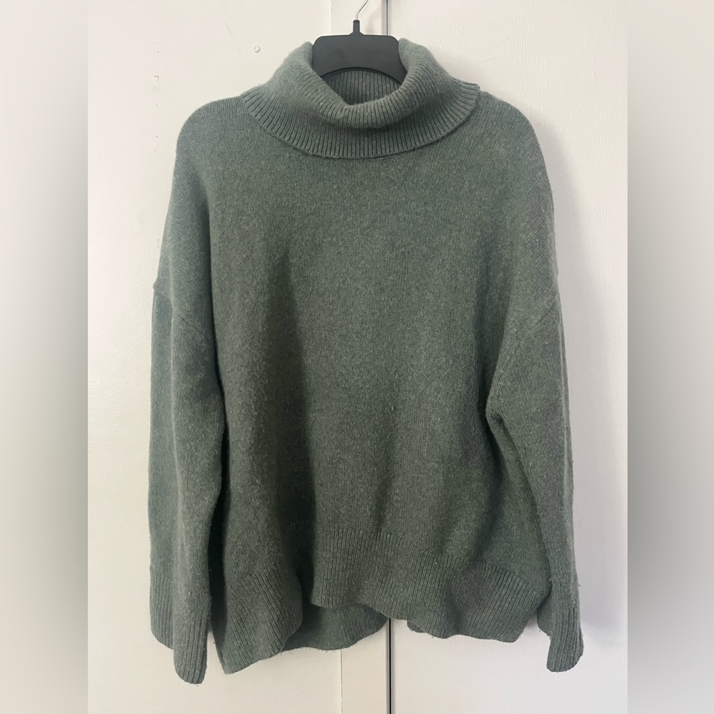 H&M // Sage Green Turtleneck Sweater